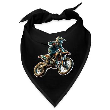 Motocross - Bandana - Schwarz - Vorne