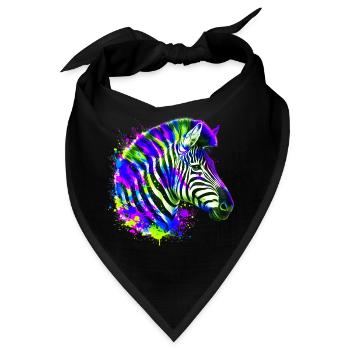 Zebra - Bandana - Schwarz - Vorne