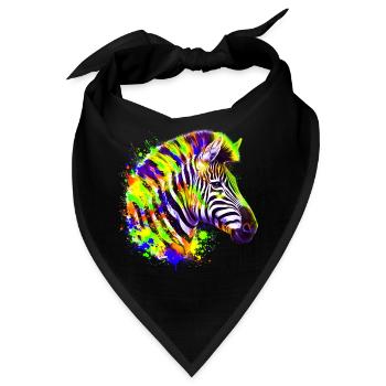 Zebra - Bandana - Schwarz - Vorne