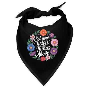 Set Your Heart On Things Above 3 - Bandana - Schwarz - Vorne