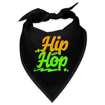 Hip Hop - Bandana - Schwarz - Vorne