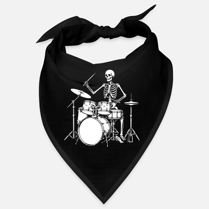 Skeleton Drummer Jam Bandana