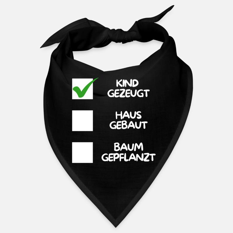 Child conceived ( house built, tree planted) white Bandana