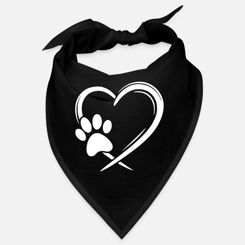 Pfote Herz Bandana
