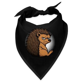 Igel Igelliebhaber Igelbesitzer Igelhalter Stachel - Bandana - Schwarz - Vorne