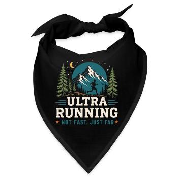 Ultralauf – Nicht schnell, nur weit weg - Bandana - Schwarz - Vorne