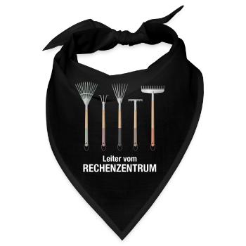 Rechenzentrum IT EDV Nerd Computer Shirt Geschenk - Bandana - Schwarz - Vorne