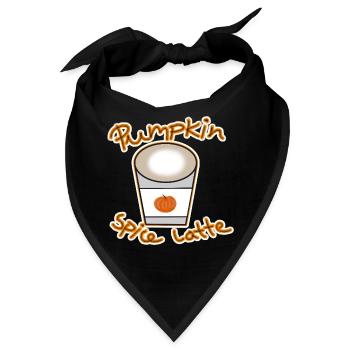 Pumpkin Spice Latte - Bandana - Schwarz - Vorne