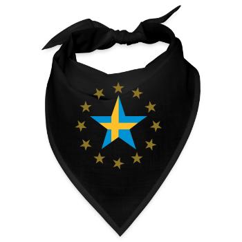 Schweden & Sternen - Bandana - Schwarz - Vorne