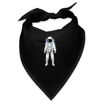 Astronaut Kosmos - Bandana - Schwarz - Vorne
