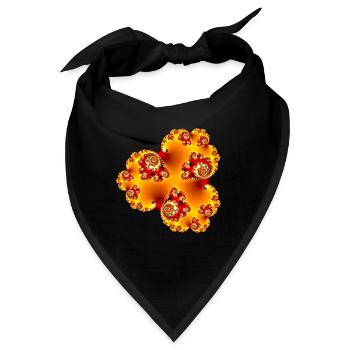 Fraktal #206_2 - Bandana - Schwarz - Vorne