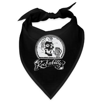 Rockabilly - Bandana - Schwarz - Vorne
