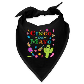 Cinco de Mayo - Bandana - Schwarz - Vorne