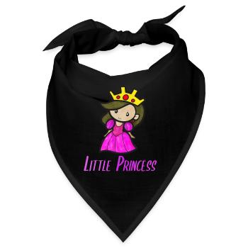 Pink Little Princess - Bandana - Schwarz - Vorne