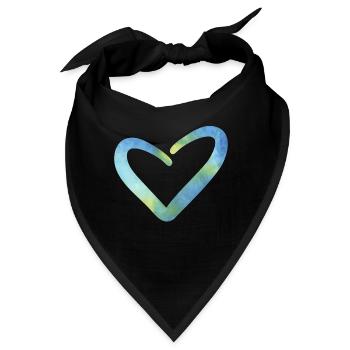 Liebe in der Liebe - Bandana - Schwarz - Vorne