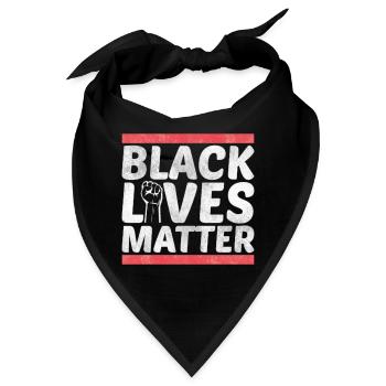 BLACK LIVES MATTER | Black lives matter - Bandana - Schwarz - Vorne