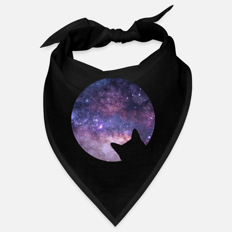 Space cat stares into space Bandana