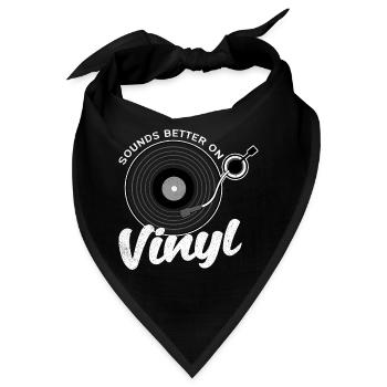 Vinyl - Bandana - Schwarz - Vorne