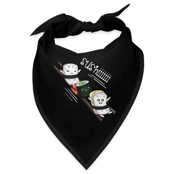 Sushi-Schlitten - Bandana - Schwarz - Vorne