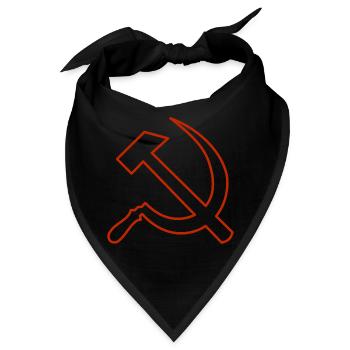 Kommunismus Spruch - Bandana - Schwarz - Vorne