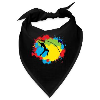 Stabhochsprung Voltigieren Springen Hochsprung Bunt - Bandana - Schwarz - Vorne