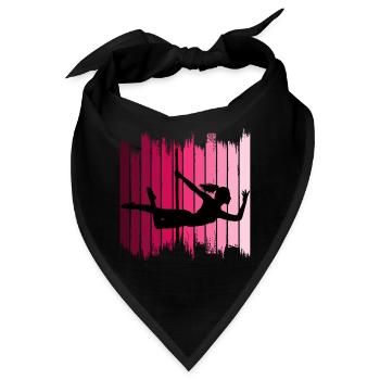 Pole Dance Dancer Wettbewerb Akrobatik Sport - Bandana - Schwarz - Vorne