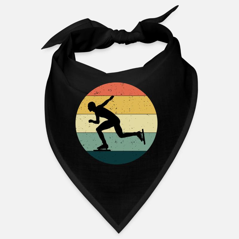 Speed Skating Ice Skater Skate Vintage Retro Bandana
