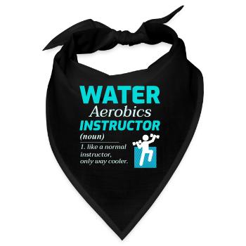 Wassergymnastik Instruktor Aquatic Fitness Trainer - Bandana - Schwarz - Vorne