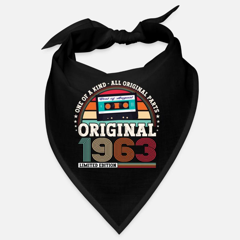 Original Août 1963 59th Birthday Gift Fun Bandana