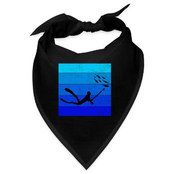 Speerfischen Speerfischen Speerfischer Fischen - Bandana - Schwarz - Vorne