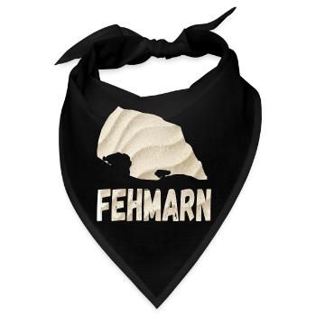 Fehmarn Ostsee für jeden Fehmarner Ostsee - Bandana - Schwarz - Vorne