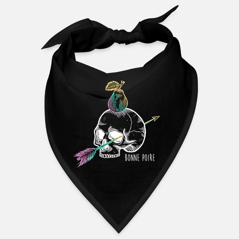 Totenkopfbirne weiß Bandana