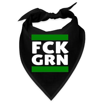 Gegen die Grünen - Bandana - Schwarz - Vorne