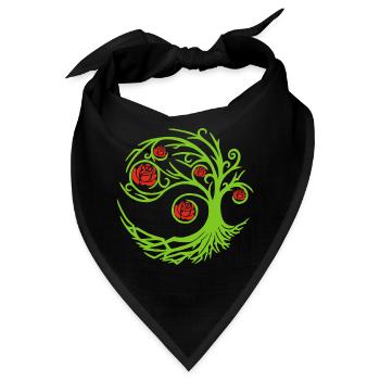 Seltsamer Rosenstrauch - Bandana - Schwarz - Vorne