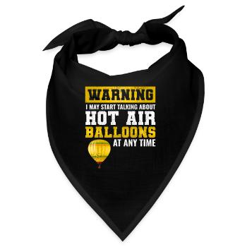 Heißluftballonfahrt Hopper Ballonfahrt Ballonfahrer - Bandana - Schwarz - Vorne