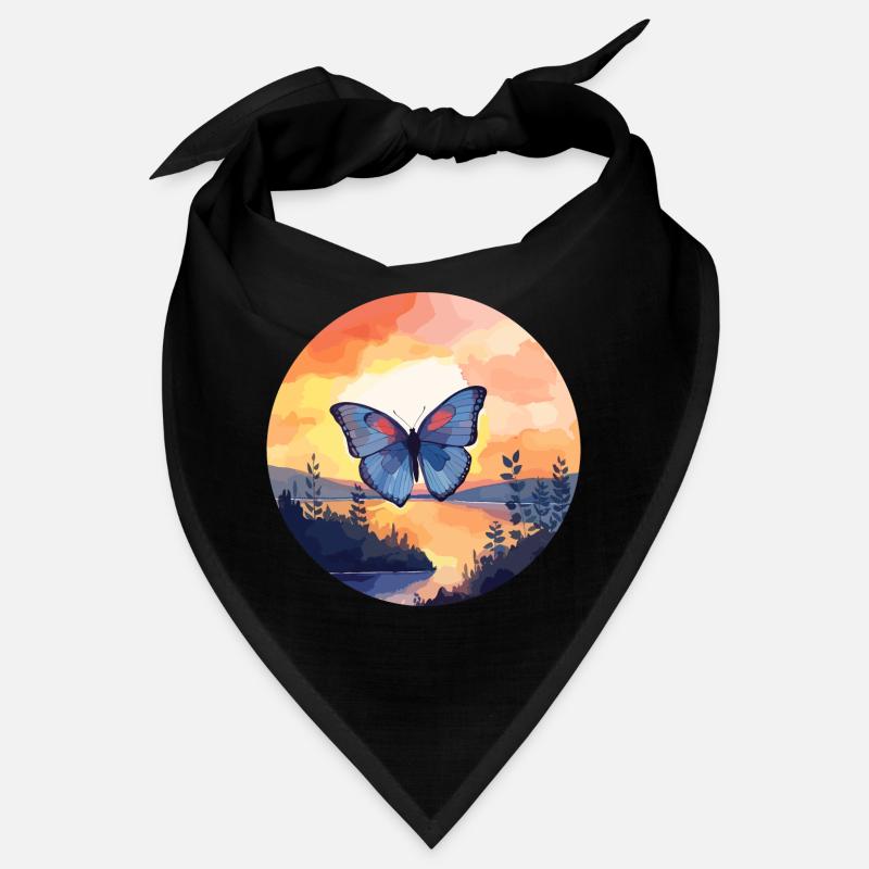 Blauer Morpho-Schmetterling Bandana