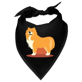 Niedliches Hundedesign für Hundebesitzer - Bandana - Schwarz - Vorne