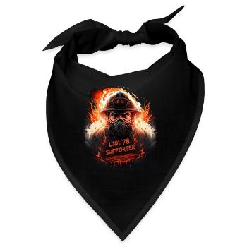 Feuerwehr Support - Bandana - Schwarz - Vorne