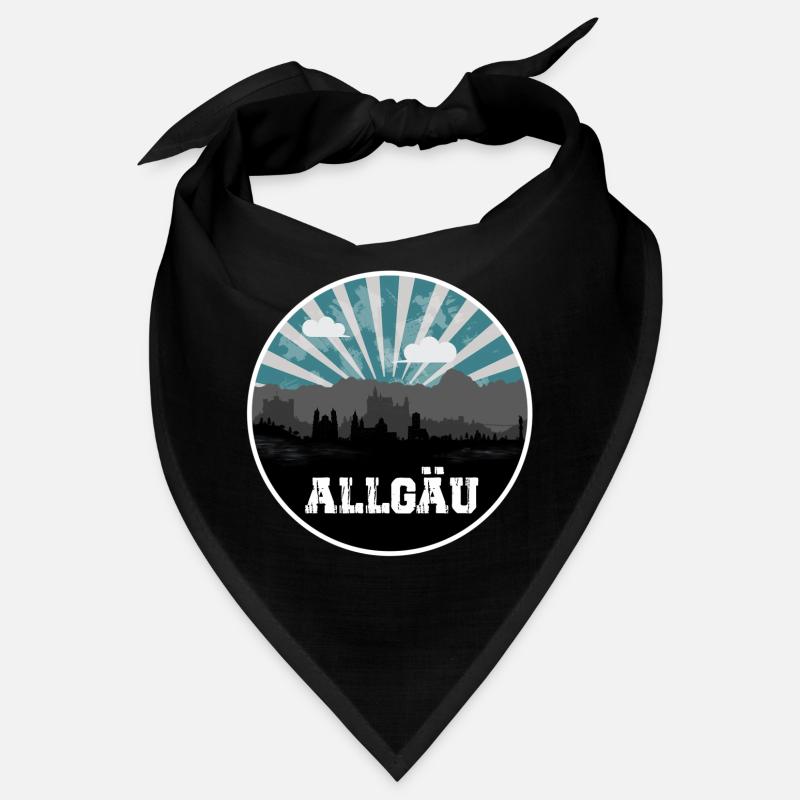 Ligne d’horizon de l’heure bleue de l’Allgäu Bandana