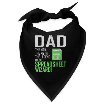 Buchhalter Papa Buchhaltung Finanzen Finanzen Lustig - Bandana - Schwarz - Vorne