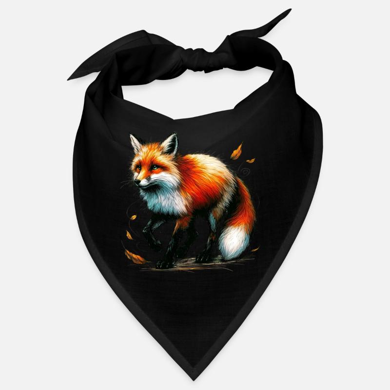 Fuchs - Bandana - Schwarz