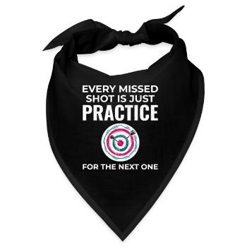 Bogenschießen Ziele Bogenschütze Bullseye Schießsport - Bandana - Schwarz - Vorne