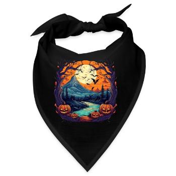Gruseliges Halloween Party Kostüm Halloween - Bandana - Schwarz - Vorne