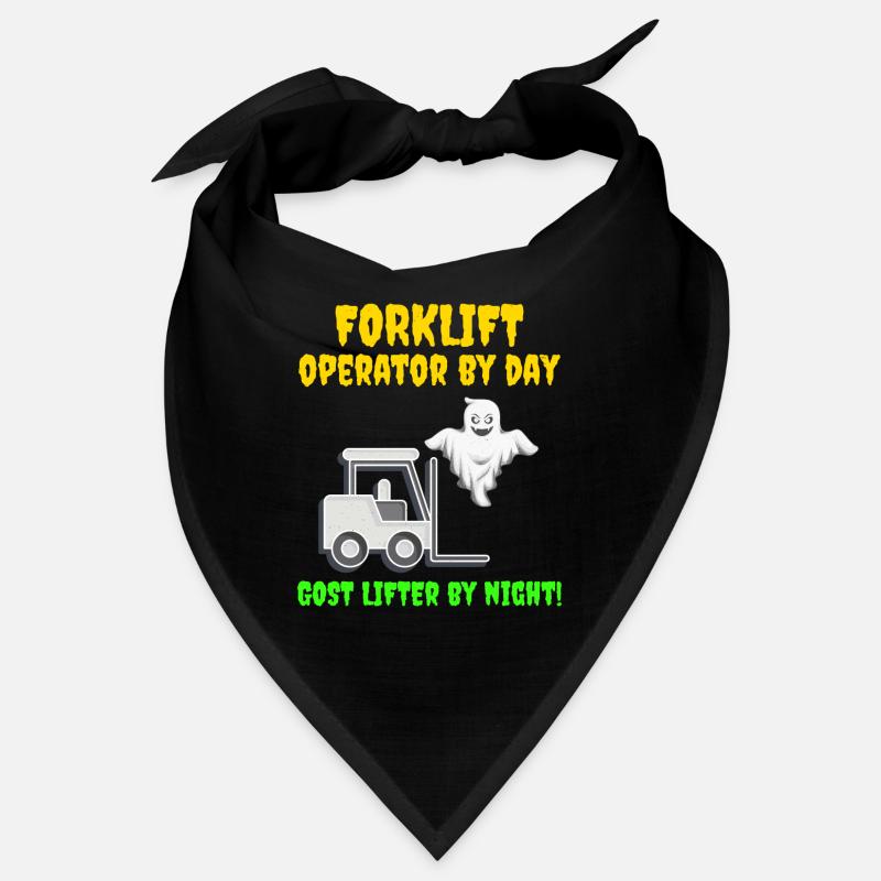 Halloween Ghost Forklift Operator Équipement lourd Bandana