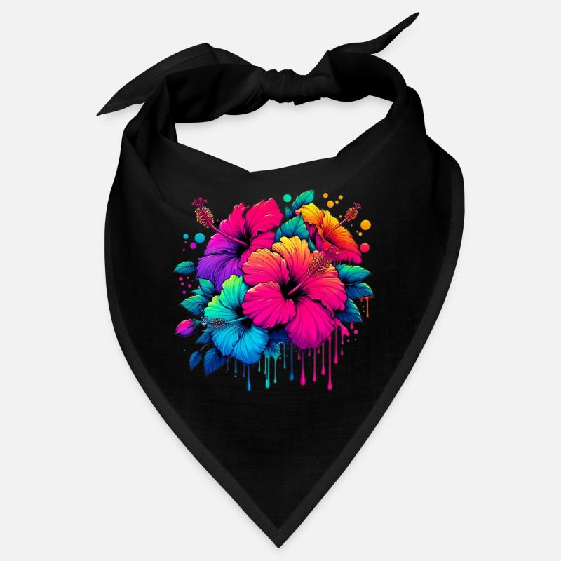 Hibiscus Flowers Bandana