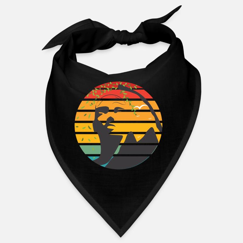 Hangover – Retro Bergsteiger Kopf-Silhouette Bandana