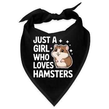 Hamster - Bandana - Schwarz - Vorne