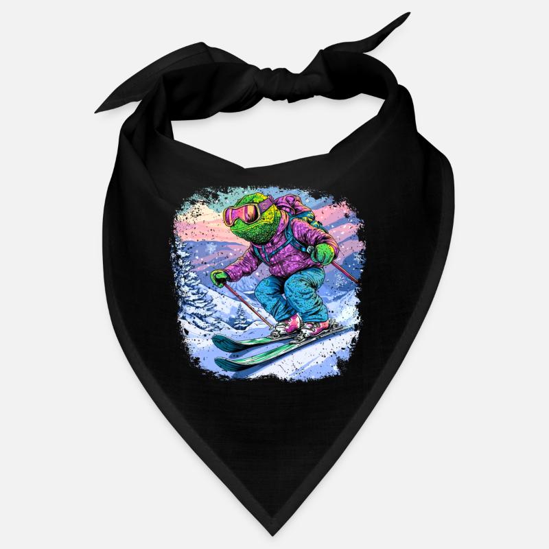 Chamäleone Ski / Skifahrer Chamäleon Bandana