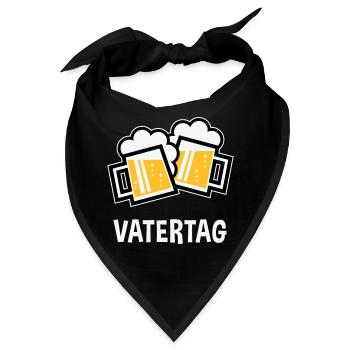 Vatertag (Bier Prosit / Bayrische Bierkrüge / 3C) - Bandana - Schwarz - Vorne