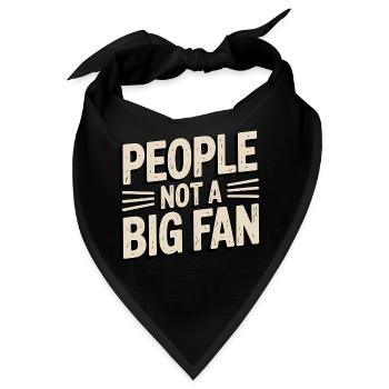 Leute, die keine großen Fans sind - Bandana - Schwarz - Vorne